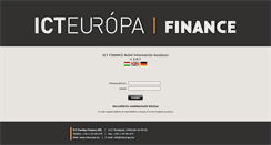 Desktop Screenshot of finance.icteuropa.hu